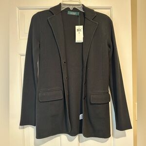 NWT Black Ralph Lauren Knit Blazer
